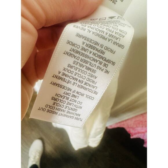 SPLENDID White Pink Cotton Colorful Trim Riviera Maxi Dress Size Extra Large - Picture 12 of 12